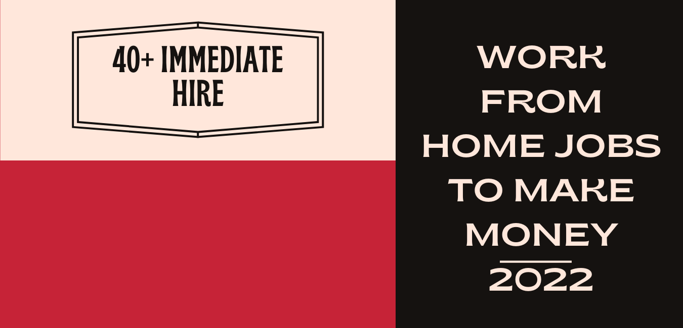 Read more about the article 40 Immediate hire work from home jobs to make money