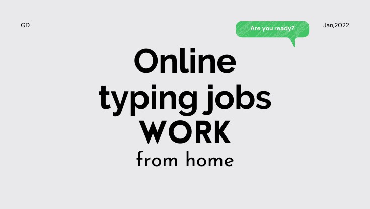online typing jobs work from home
