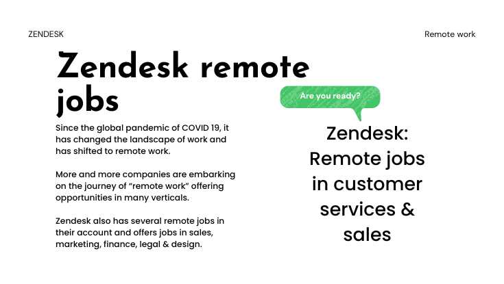 Zendesk remote jobs
